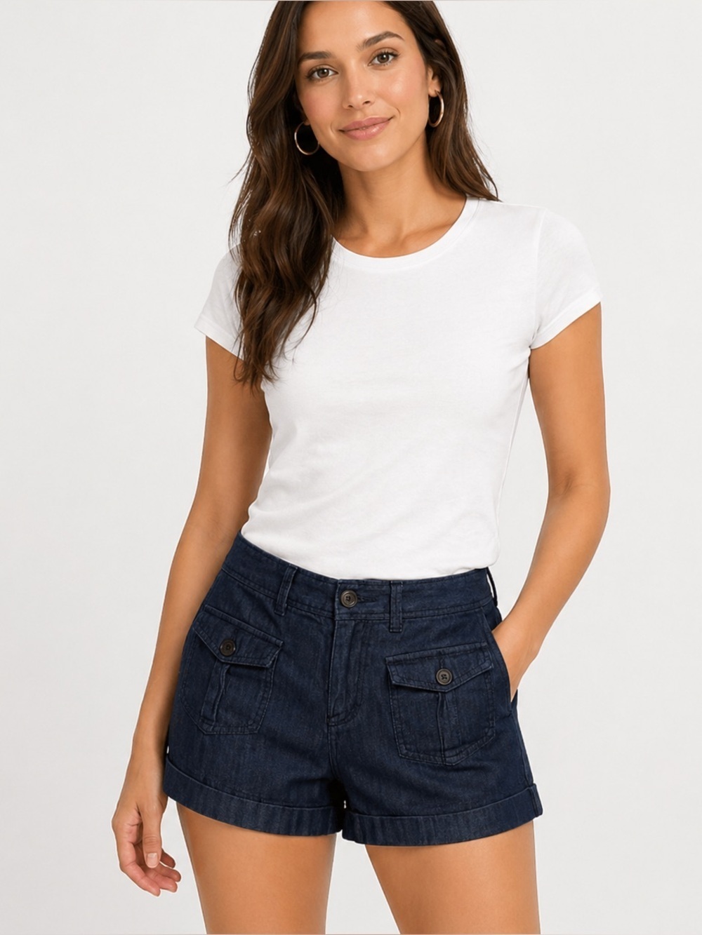 Club Monaco Dark Wash Denim Shorts 28